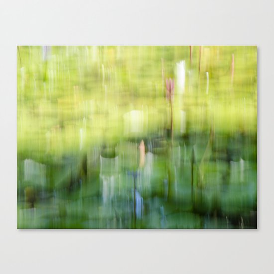Tropical Impressionism - Lily Pond Canvas Print