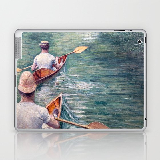 Gustave Caillebotte - Canoes on the Yerres Laptop & iPad Skin