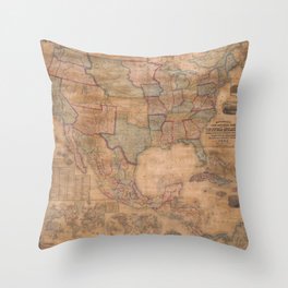 Old Map Classic Throw Pillow