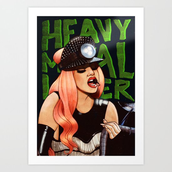 Heavy Metal Lover Art Print