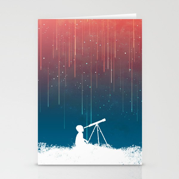 Meteor Rain (light version) Stationery Cards