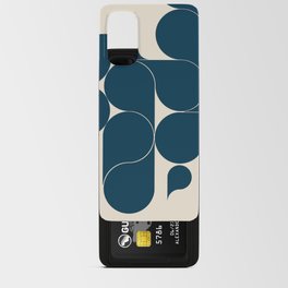 Blue mid century drops Android Card Case
