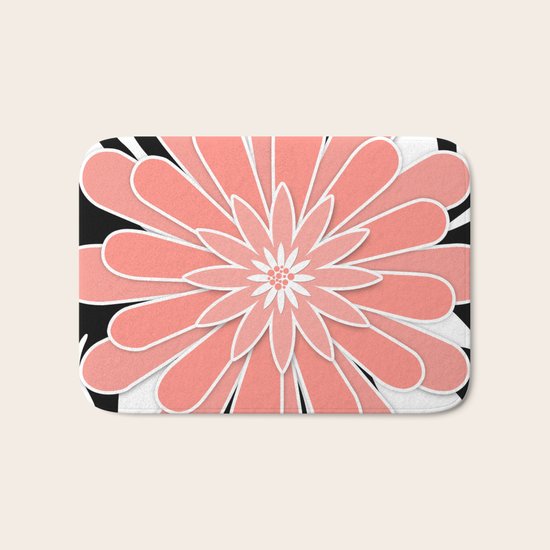 Coral flower . Bath Mat