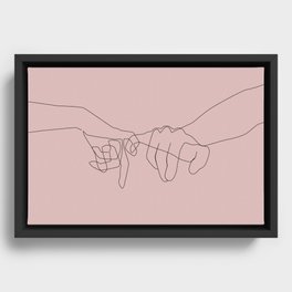 Blush Pinky Framed Canvas