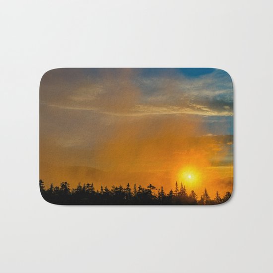 Gold Mist Sunset Bath Mat