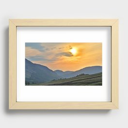 Mountain Sunset Recessed Framed Print