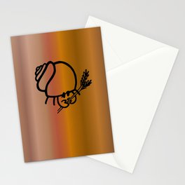 Hermit Crab - Crabotanicals Logo Stationery Cards