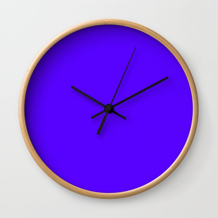 Mood Lighting ~ Royal Blue Wall Clock