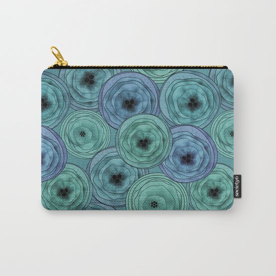 Abstract floral pattern Anemone. Carry-All Pouch