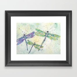 Summer Dragonfly Framed Art Print