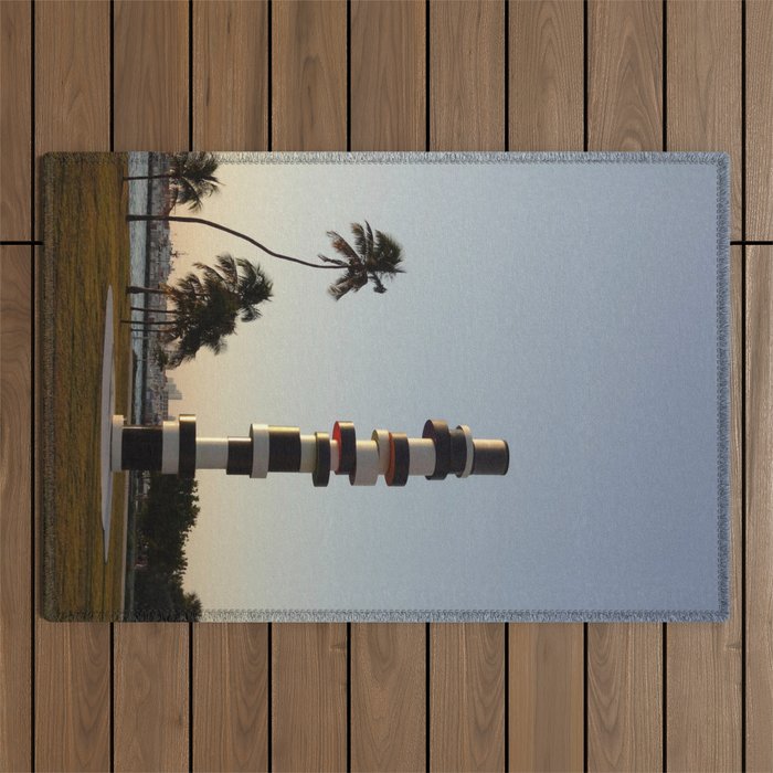 Lighthouse and a Sunset Outdoor Rug