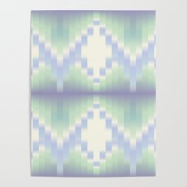 Blurred Hearts mint Poster