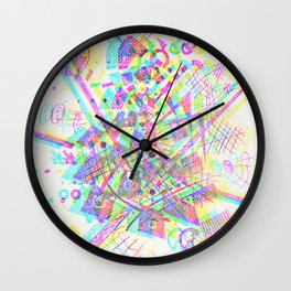 Small Worlds IX - RGB split Wall Clock