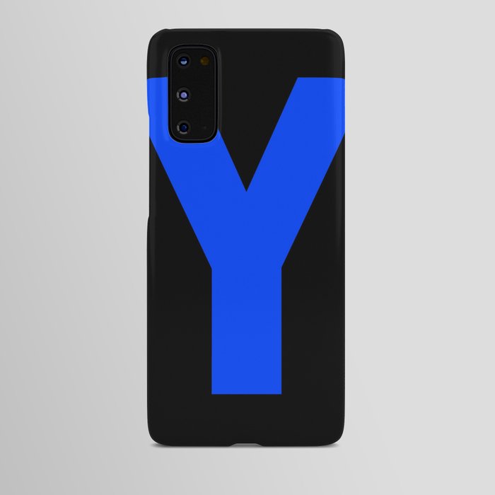 Letter Y (Blue & Black) Android Case