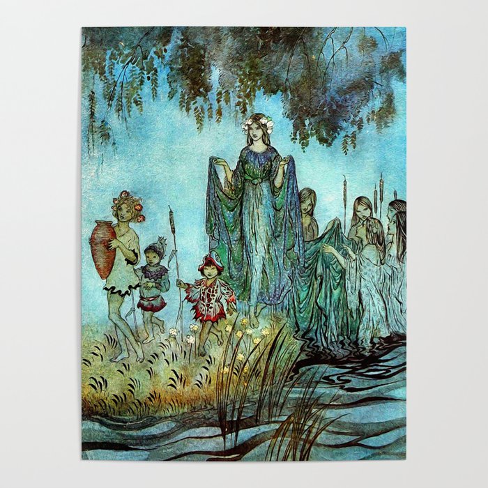 Lady of the Fey in the Water  Poster