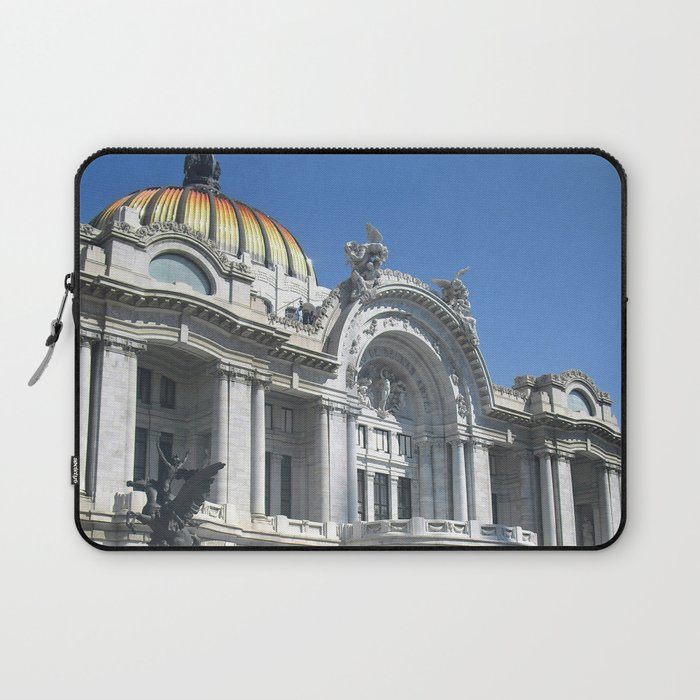 Mexico Photography - White Palace Under The Blue Sky Laptop Sleeve