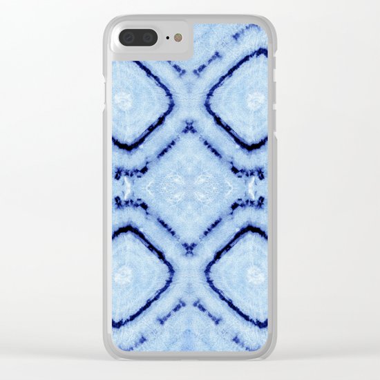 Tie-Dye Dia Sky Clear iPhone Case