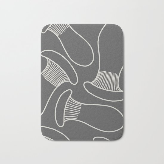 king oyster mushrooms Bath Mat