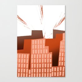 Red city Canvas Print