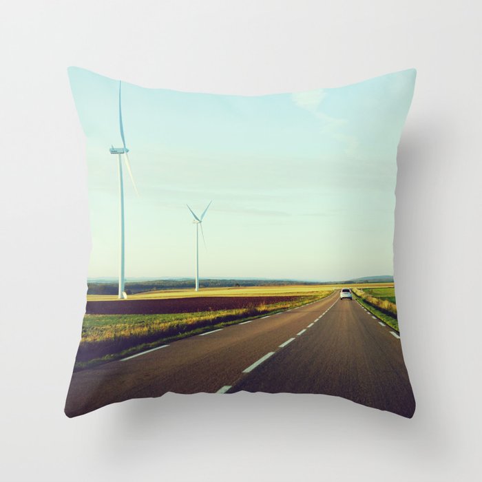 On the Road | Travel Photography  Throw Pillow
