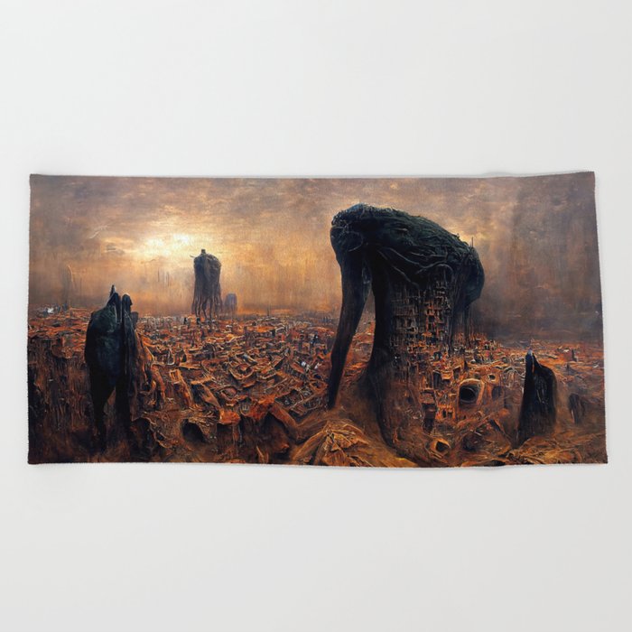 Alien City Beach Towel
