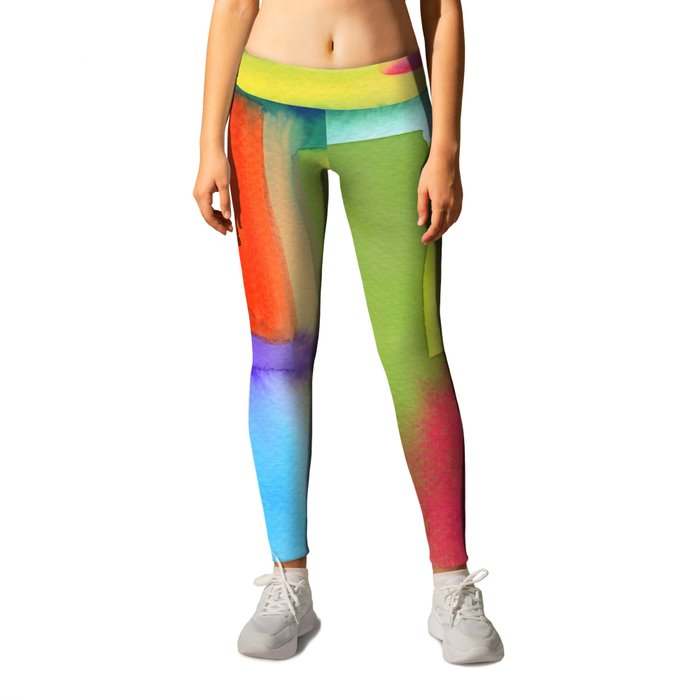 abstract cubes Leggings