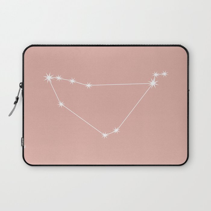 CAPRICORN Pastel Pink – Zodiac Astrology Star Constellation Laptop Sleeve