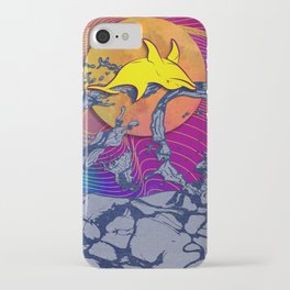 Lánzate (La Noche de San Juan) iPhone Case | Illustration, Nightlife, Drawing, Digital, Jump, Puertorico, Delfin, Dolphin, Jangueo, Sea 
