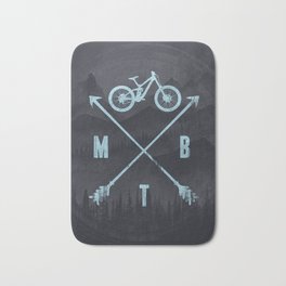 Downhill MTB Bath Mat | Ride, Cycling, Nature, Bike, Mountain, Mountains, Bicycle, Enduro, Graphicdesign, Biker 
