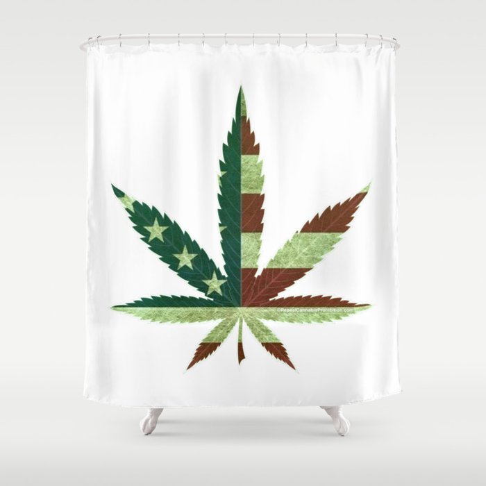 Repeal Cannabis Prohibition Shower Curtain