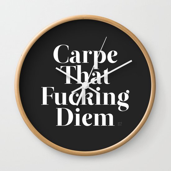 Carpe Wall Clock