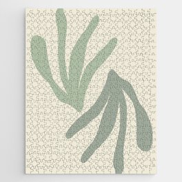 Abstract Botanical Leaves #1 #wall #art #society6  Jigsaw Puzzle