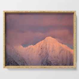 Pink Mountain Serving Tray
