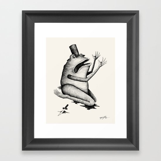 'What have I done?' Framed Art Print