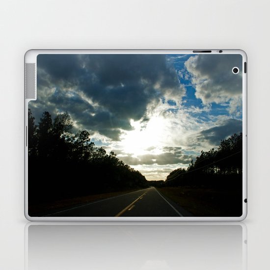 Driving on a Cloudy Evening Laptop & iPad Skin