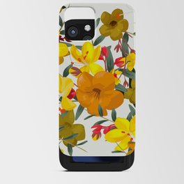 Yellow Flowers iPhone Card Case