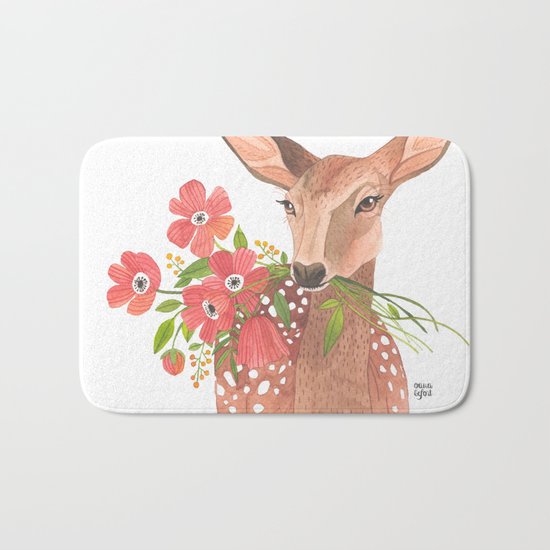 Lovely Deer Bath Mat