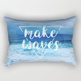 Make Waves Rectangular Pillow
