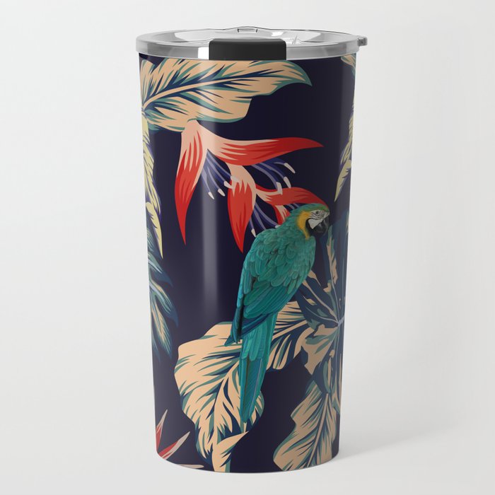 Forest of Dreams | Parrot Jungle Design Travel Mug