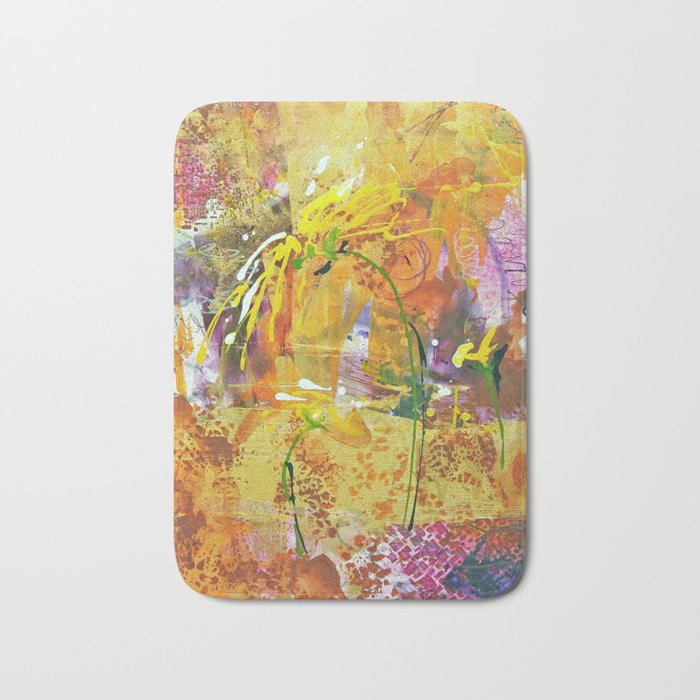 Three Sunflowers Bath Mat