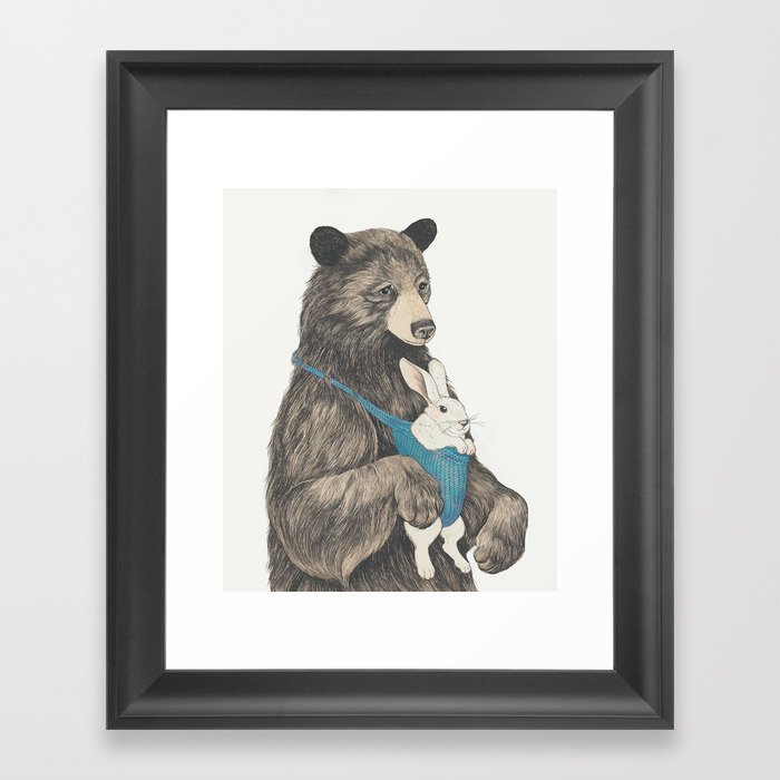 the bear au pair Framed Art Print