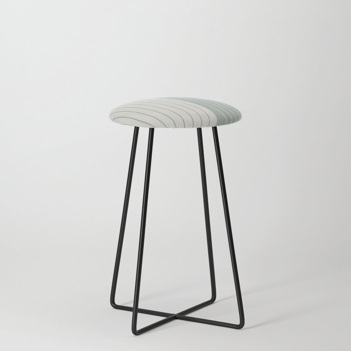 Two Tone Line Curvature LIII Counter Stool