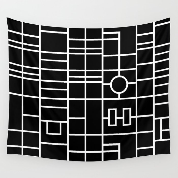 Map With Roundabout Wall Tapestry