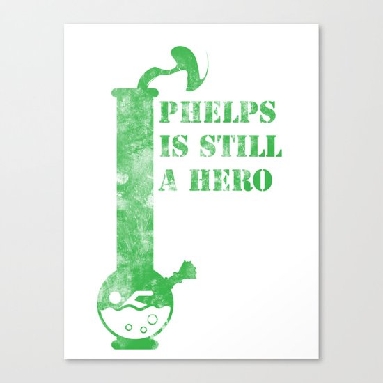 Phelps is a still a hero Canvas Print