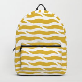 Tiger Wild Animal Print Pattern 324 Yellow Backpack