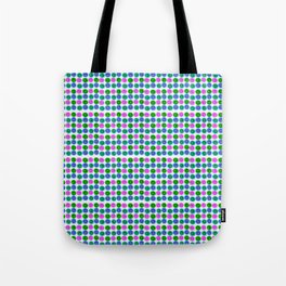 Colorful polka dots with leaf Tote Bag