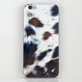 Luxury cowhide decorative print iPhone Skin