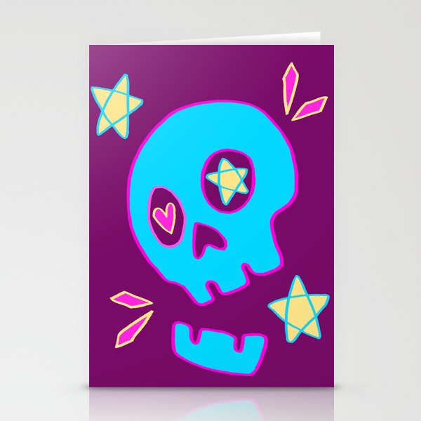 Skull & Stars Stationery Cards