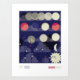 Poster 004 Art Print | Graphicdesign, Geometric, Pattern, Moon, Digital, Dannymecler 