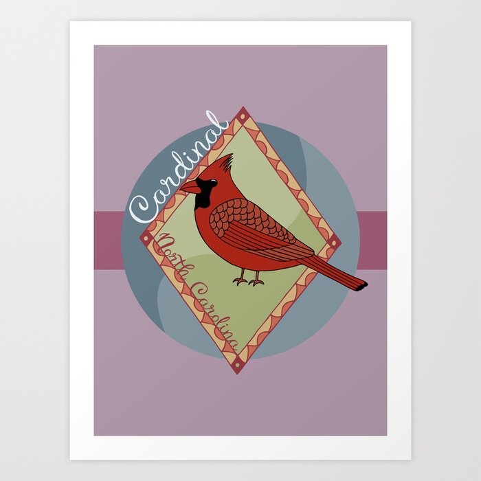 North Carolina State Bird: Cardinal Art Print